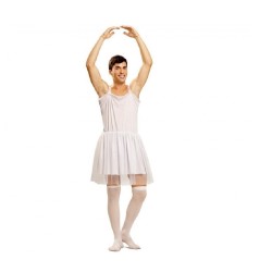 DISFRAZ BAILARINA DANZA  BLANCA HOMBRE M