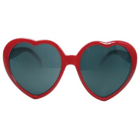 GAFAS FORMA CORAZON ROJAS