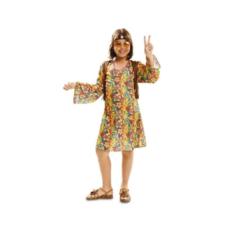 DISFRAZ HAPPY HIPPIE CHICA 5-6 AÑOS