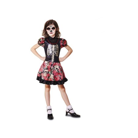 DISFRAZ NIÑA DIA DE LOS MUERTOS 3-4 AÑOS