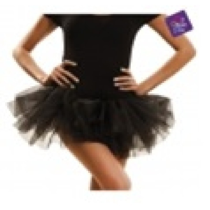 TUTU CORTO NEGRO (3 CAPAS)