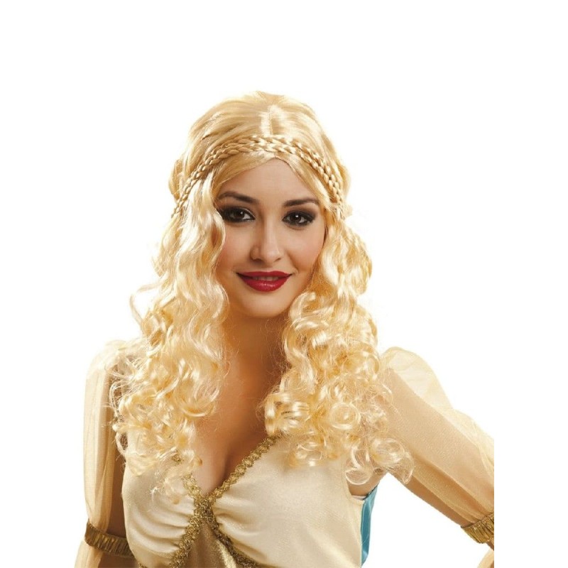 PELUCA RUBIA ONDULADA PRINCESA DE DRAGON
