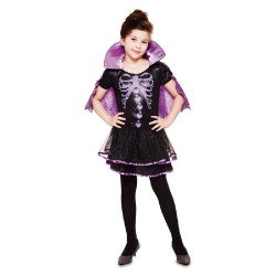 DISFRAZ VAMPIRESA ESQUELETO 5-6 AÑOS