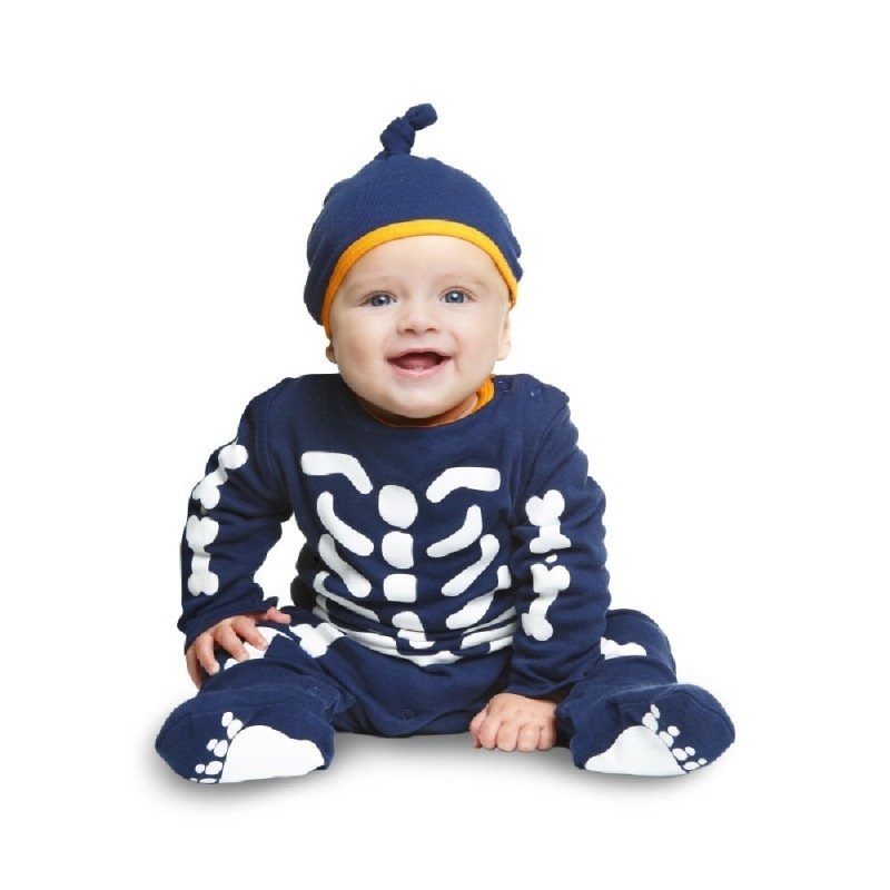 DISFRAZ ESQUELETO BEBÉ COTTON 12-24 MESE