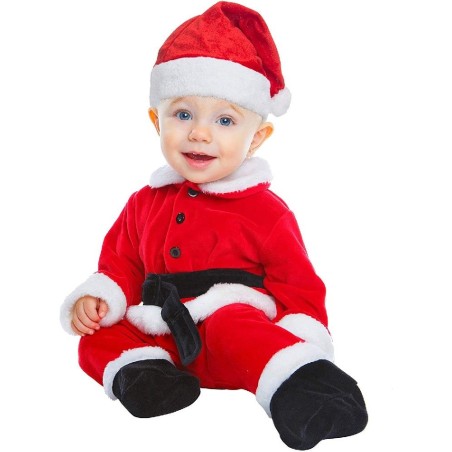 DISFRAZ PAPA NOEL DELUXE 0-6 MESES