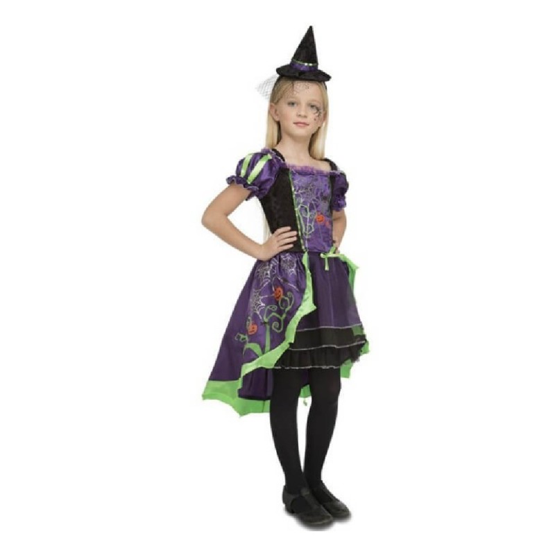 DISFRAZ DAMISELA BRUJA HALLOWEEN 10-12 A
