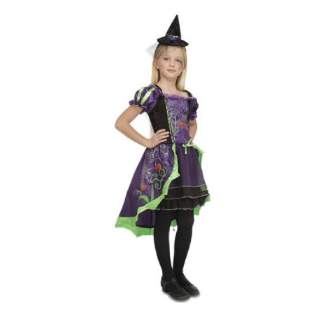 DISFRAZ DAMISELA BRUJA HALLOWEEN 10-12 A