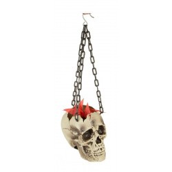 CALAVERA COLGANTE CON FUEGO 44 X 14 X 17 2