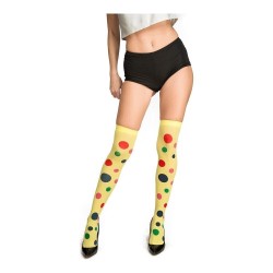 MEDIAS LUNARES PAYASO CLOWN AMARILLAS CO