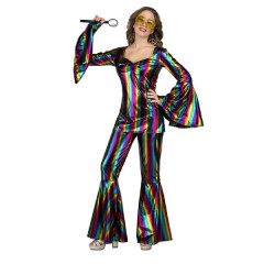 DISFRAZ RAINBOW DISCO MUJER ML
