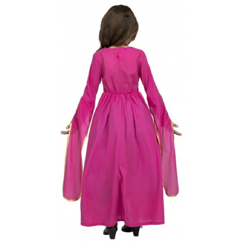 DISFRAZ DE PRINCESA MEDIEVAL ROSA 5-6 AÑ
