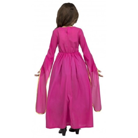 DISFRAZ DE PRINCESA MEDIEVAL ROSA 5-6 AÑ