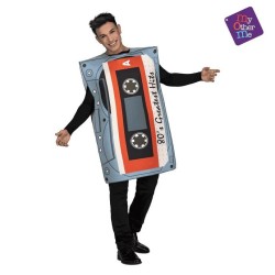 DISFRAZ CINTA DE CASETE cassete 80`S 2