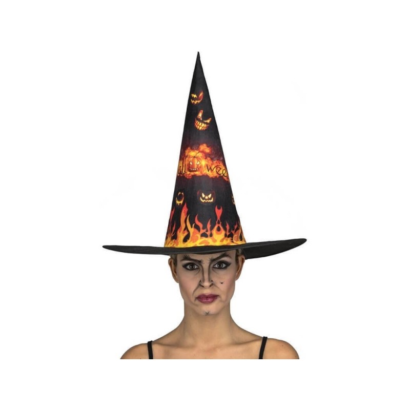 SOMBRERO BRUJA FUEGO
