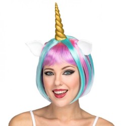 PELUCA CORTA UNICORNIO COLORES