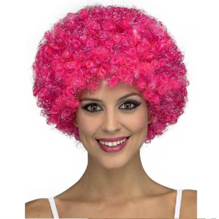 PELUCA RIZADA ROSA