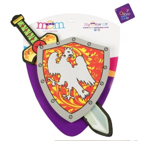 SET ESCUDO Y ESPADA MEDIEVAL EVA