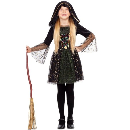 DISFRAZ BRUJA MISTERIOSA 5-6 AÑOS
