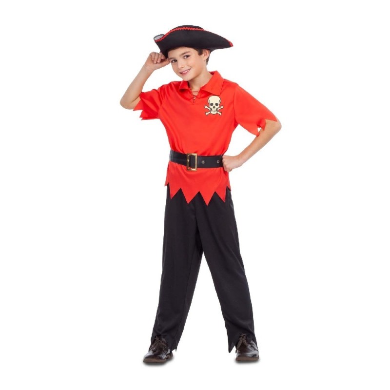 DISFRAZ PIRATA ROJO 7-9 AÑOS