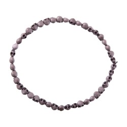 COLLAR CALAVERAS GRIS 54 CM
