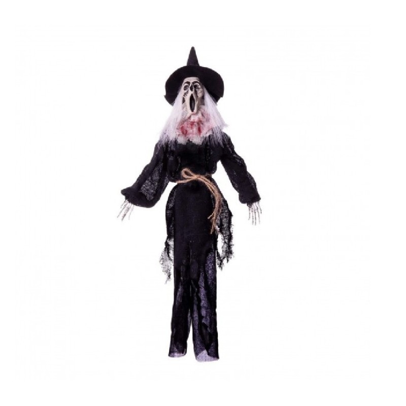 BRUJA COLGANTE CON LUZ Y SONIDO 13X54X66