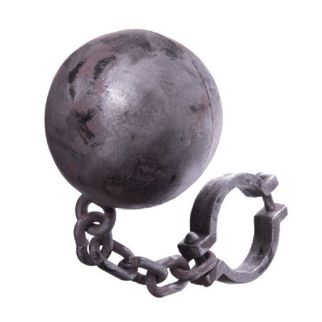 CADENA CON BOLA 59X18X18 CM