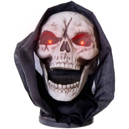 CALAVERA CON MANDÍBULA MOVIMIENTO, LUZ Y