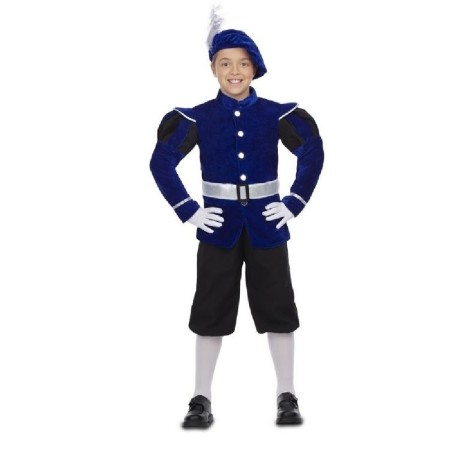 DISFRAZ PAJE REAL AZUL 7-9 AÑOS