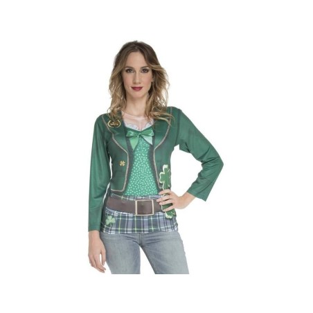 DISFRAZ CAMISETA DIA SAN PATRICIO CHICA 