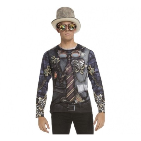 DISFRAZ CAMISETA STEAMPUNK S