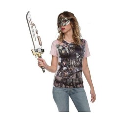 DISFRAZ CAMISETA STEAMPUNK MUJER T. S