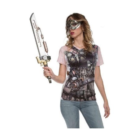 DISFRAZ CAMISETA STEAMPUNK MUJER T. S