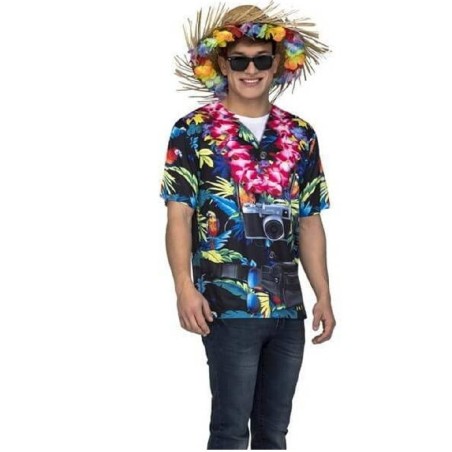 DISFRAZ CAMISETA HAWAIANO T.M