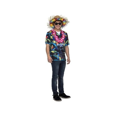 DISFRAZ CAMISETA HAWAIANO T.S