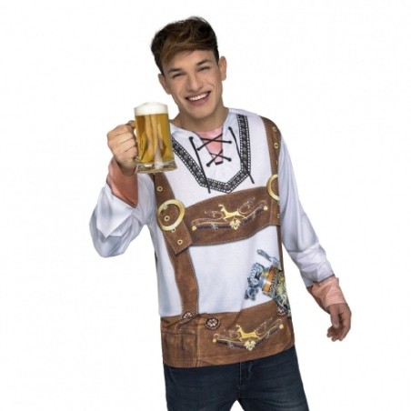 DISFRAZ CAMISETA TIROLES OCTOBERFEST T.L