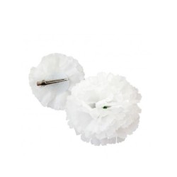 CLAVEL BLANCO PEQUEÑO CON PINZA