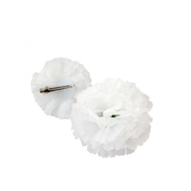 CLAVEL BLANCO PEQUEÑO CON PINZA