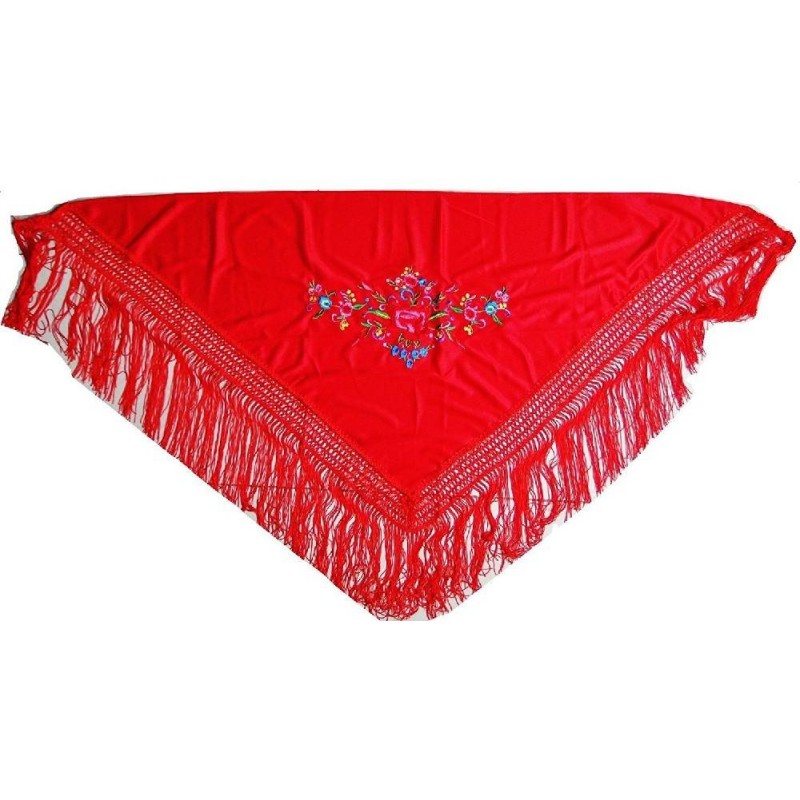 MANTON PEQUEÑO ROJO BORDADO 