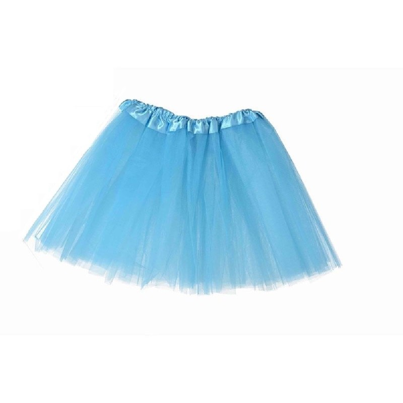 TUTU INFANTIL AZUL CLARO CELESTE 30 CM