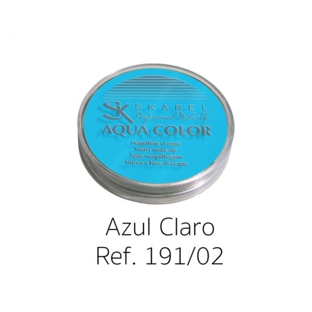 MAQUILLAJE AL AGUA AZUL CLARO PROFESIONA