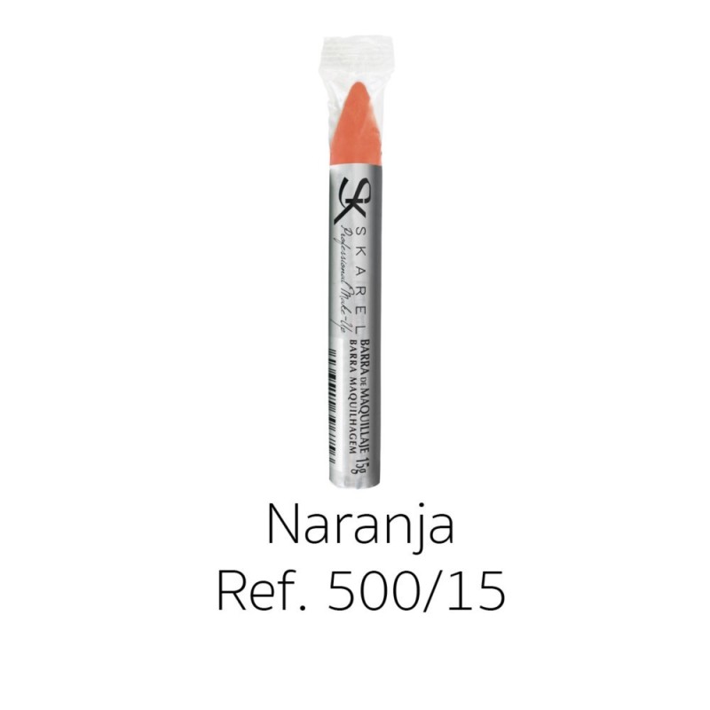 BARRAS MAQUILLAJE NARANJA 14X110 MM