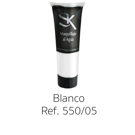 TUBO MAQUILLAJE BLANCO AL AGUA 30 ML