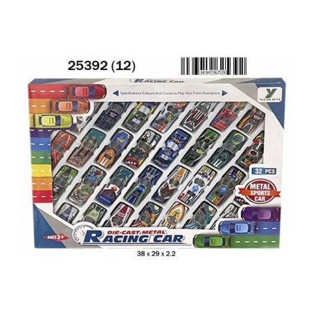 CAJA 32 COCHES METAL