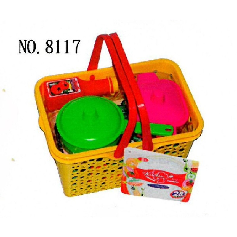 CESTA CON ACCESORIOS DE COCINA 28 PCS