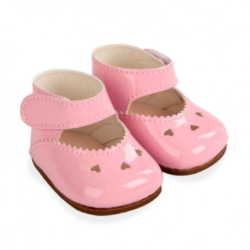 ZAPATOS ROSASPARA MUÑECOS DE 45CM