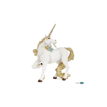 FIGURA UNICORNIO DORADO  ( PAPO )