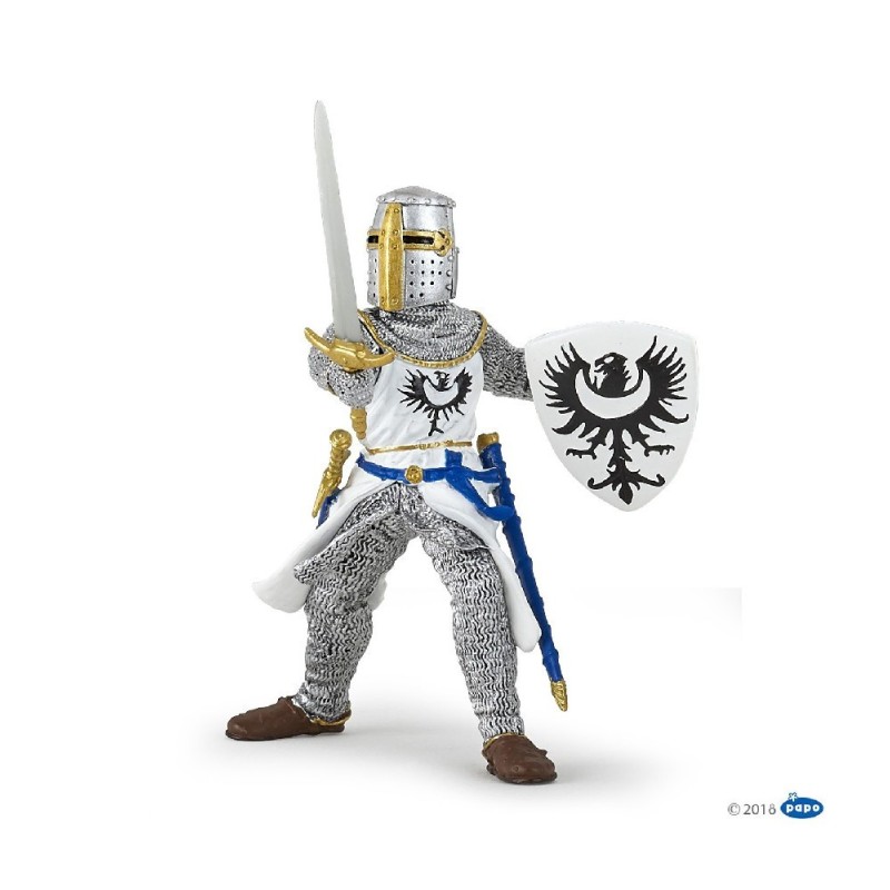 FIGURA CABALLERO BLANCO CON ESPADA ( PAP