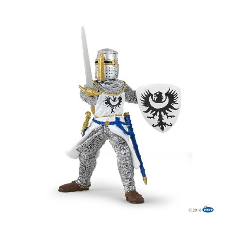 FIGURA CABALLERO BLANCO CON ESPADA ( PAP