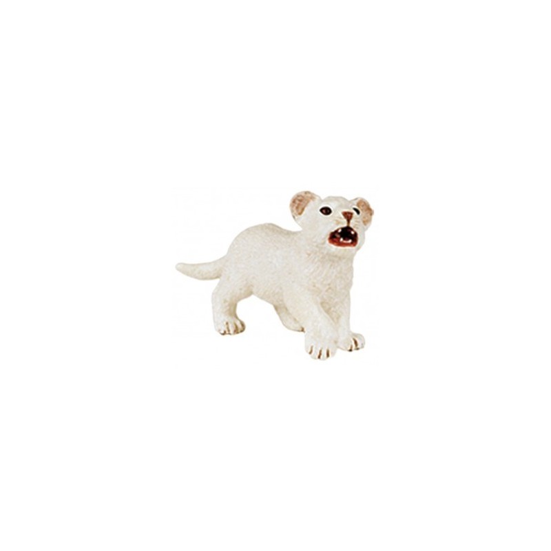 FIGURA CRIA LEON BLANCO ( PAPO )