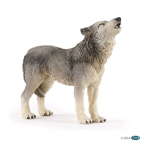 FIGURA LOBO AULLANDO ( PAPO )